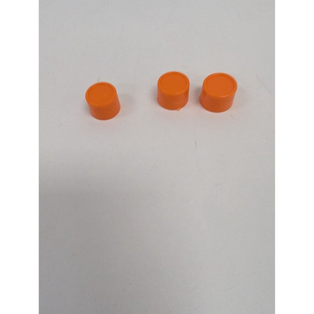 Fun House Board Game 1988 REPLACEMENT Part Piece Set of 3 Orange Pegs Tokens
